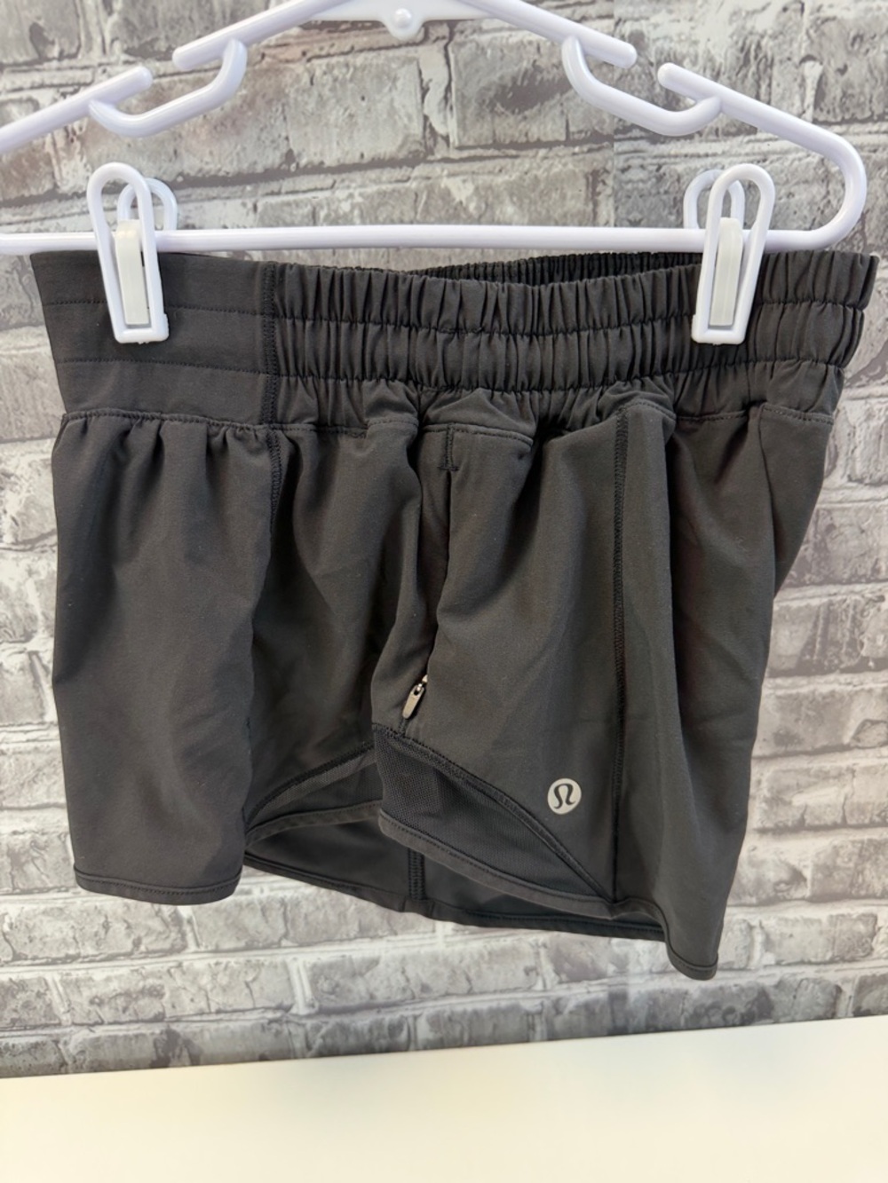 lululemon athletica Black Women's Athletic Shorts with Inner Liner‎